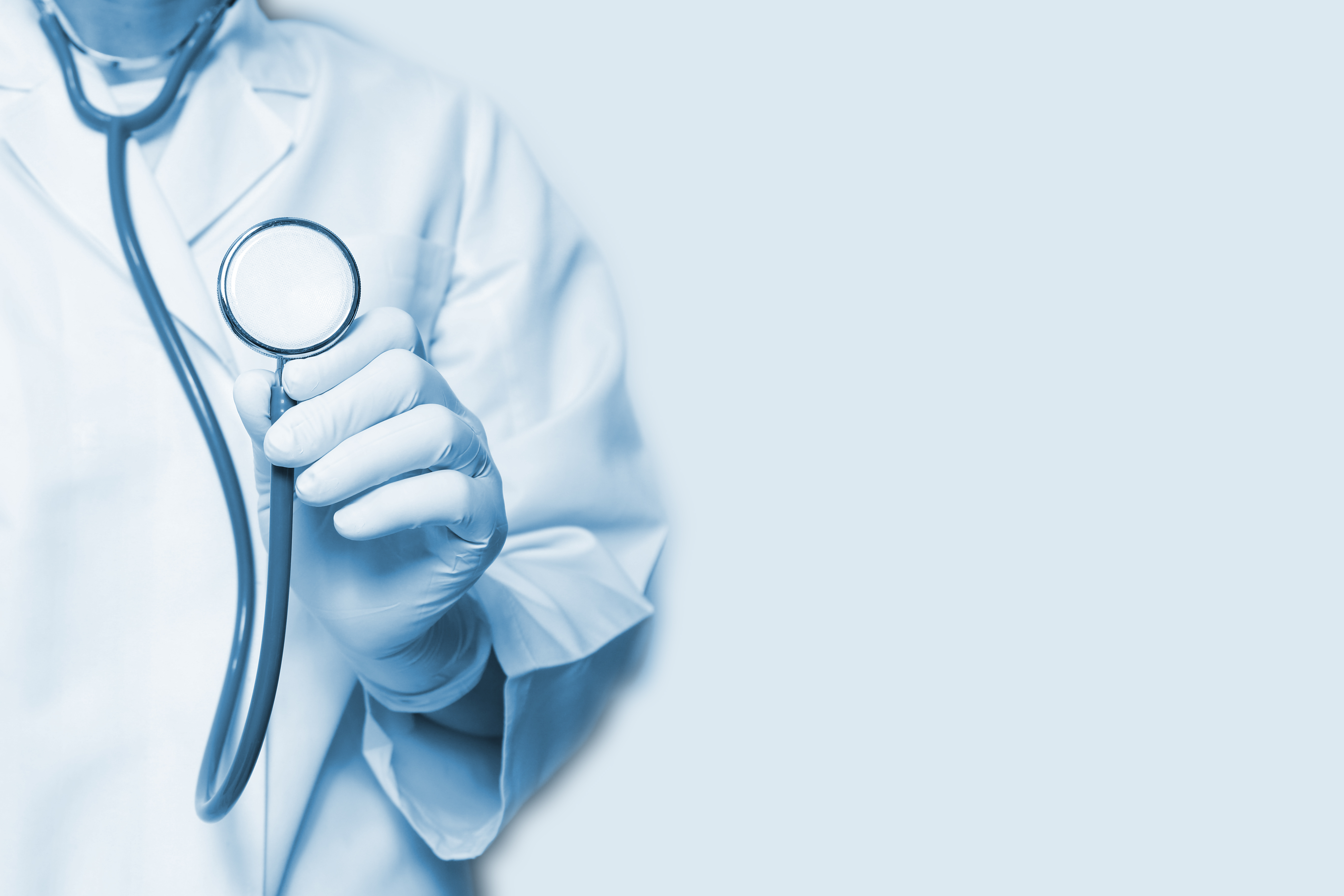 Doctor holding stethoscope